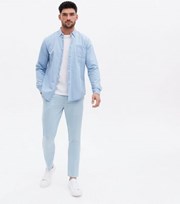 New Look Pale Blue Super Skinny Suit Trousers